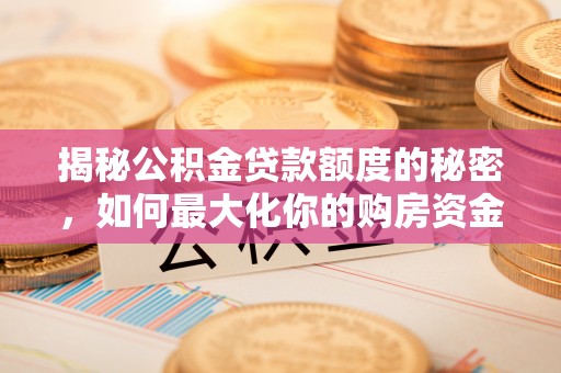 天元揭秘公积金贷款额度的秘密，如何最大化你的购房资金