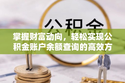 天元掌握财富动向，轻松实现公积金账户余额查询的高效方式