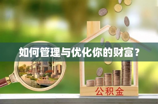 天元如何管理与优化你的财富？
