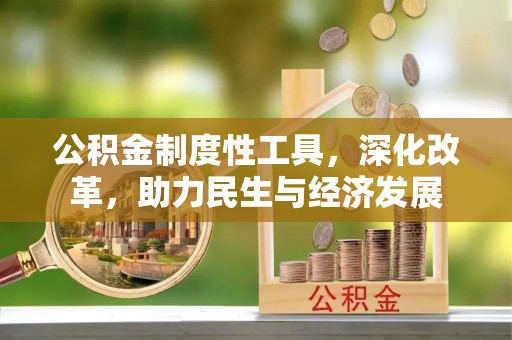 天元公积金制度性工具，深化改革，助力民生与经济发展