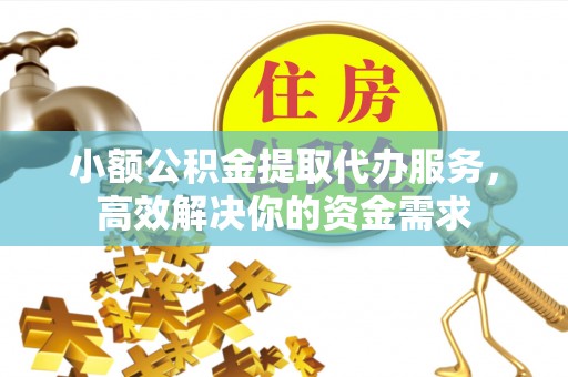 天元小额公积金提取代办服务，高效解决你的资金需求