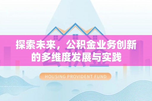 天元探索未来，公积金业务创新的多维度发展与实践