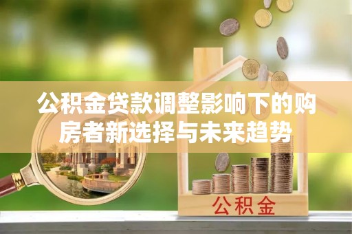 天元公积金贷款调整影响下的购房者新选择与未来趋势
