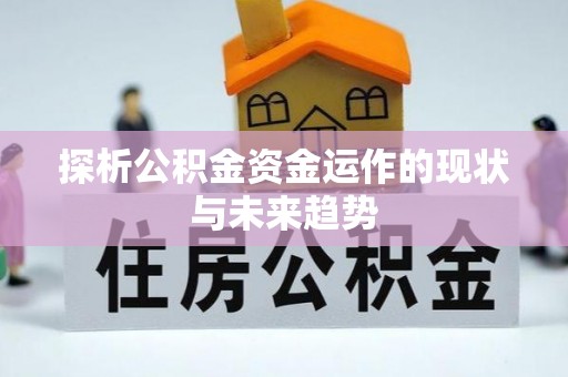 天元探析公积金资金运作的现状与未来趋势