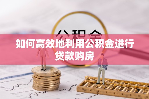 天元如何高效地利用公积金进行贷款购房